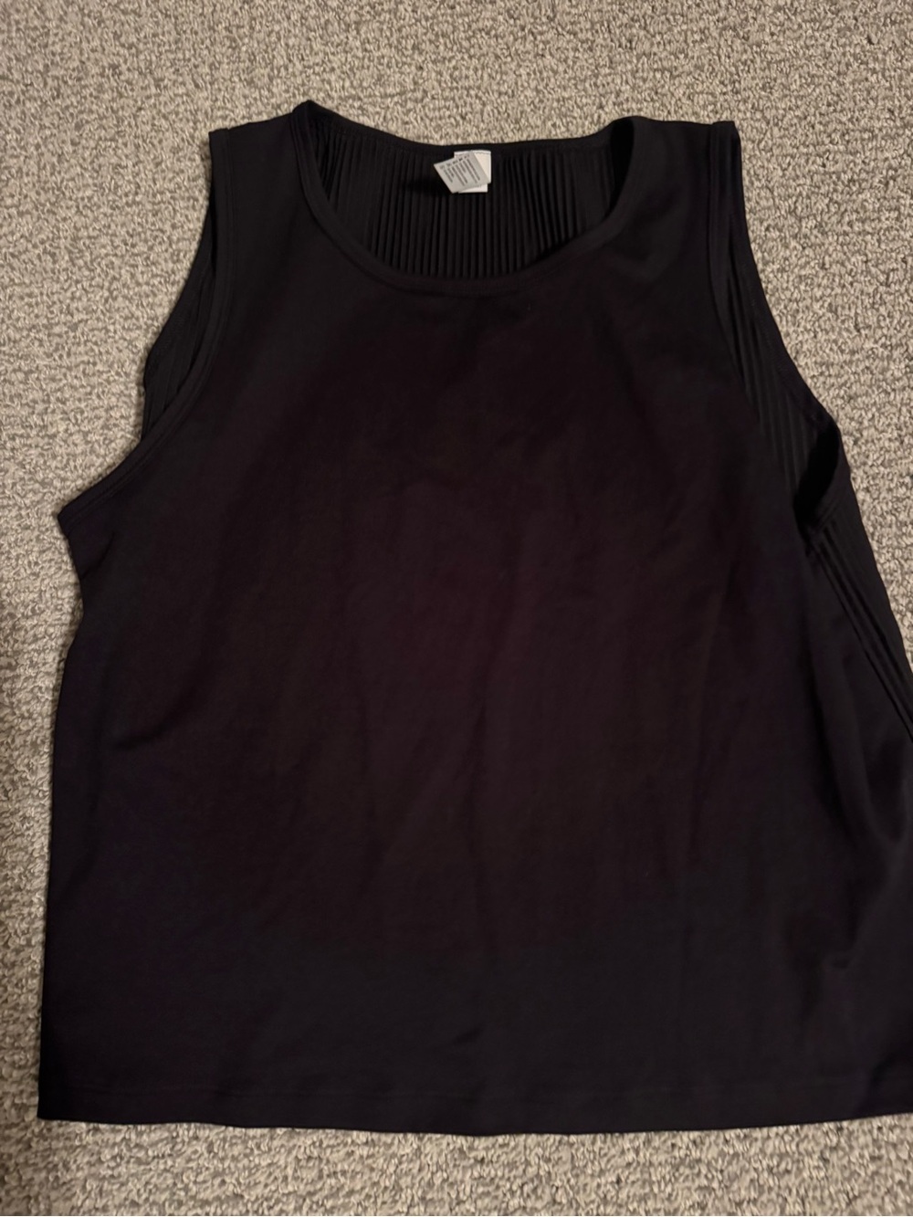 90 Degree By Reflex Black Sleeveless Scoop Neck Tank